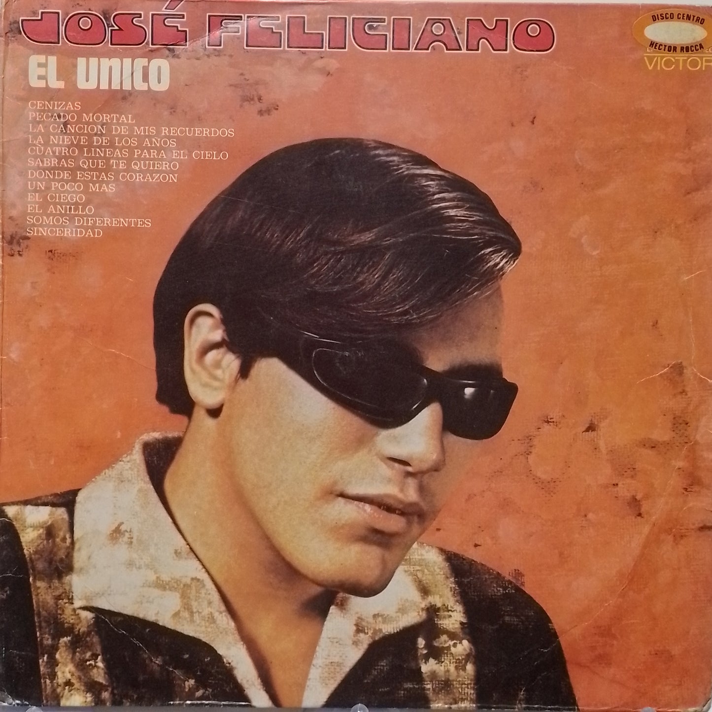 lp Jose Feliciano El Unico made peru 1970 latin bolero