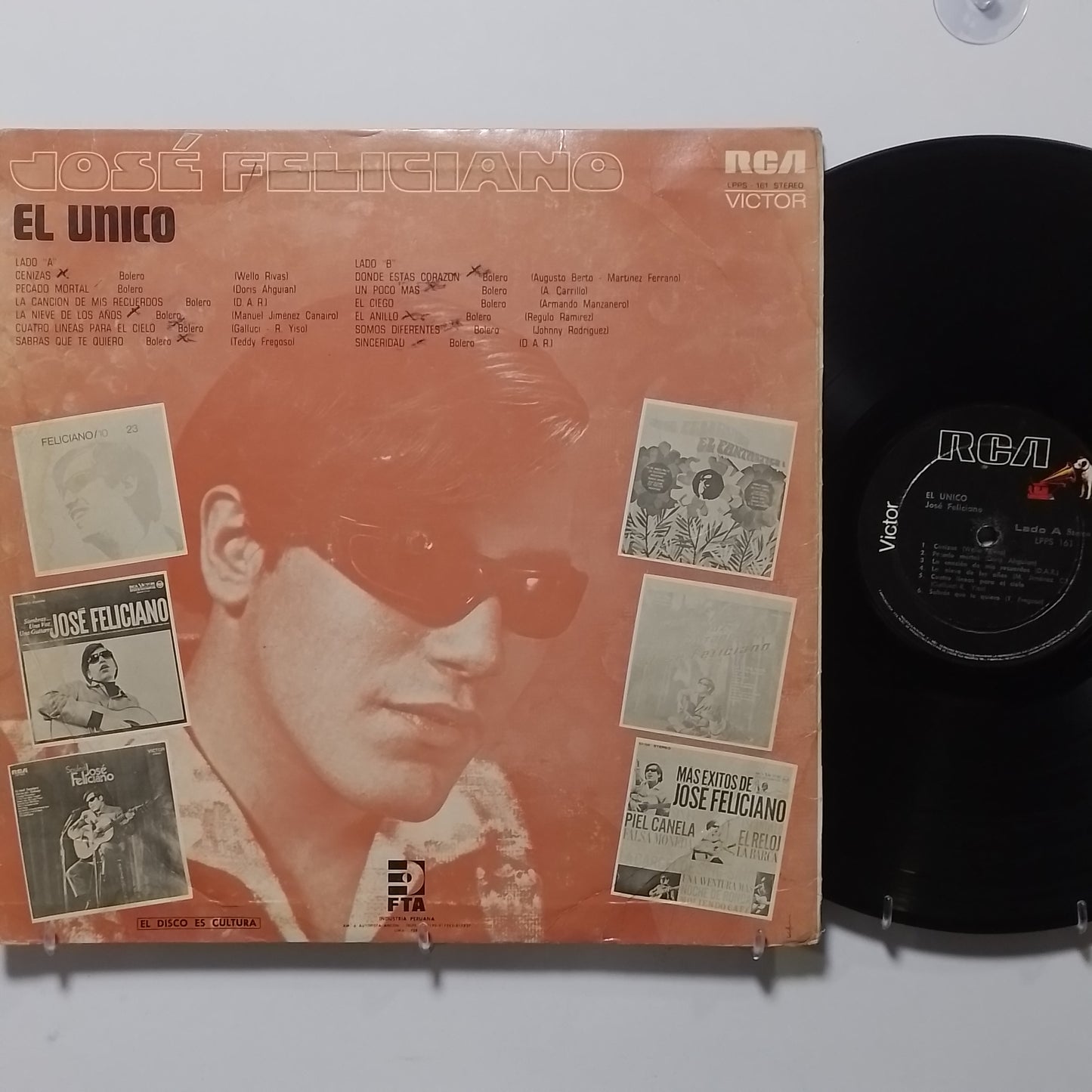 lp Jose Feliciano El Unico made peru 1970 latin bolero