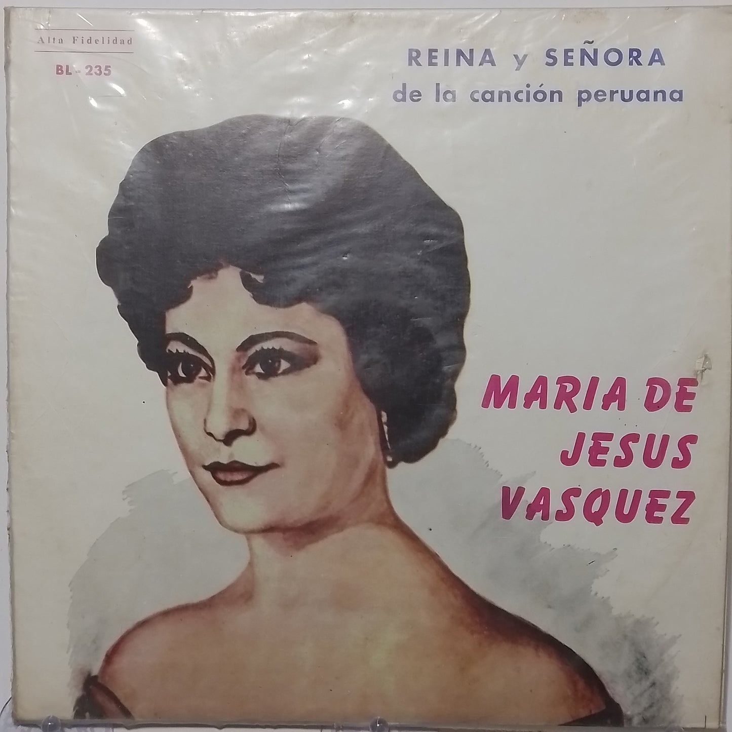 lp Maria De Jesus Vasquez Reyna Y Señora De La Cancion Peruana made venezuela 1970 criolla folk