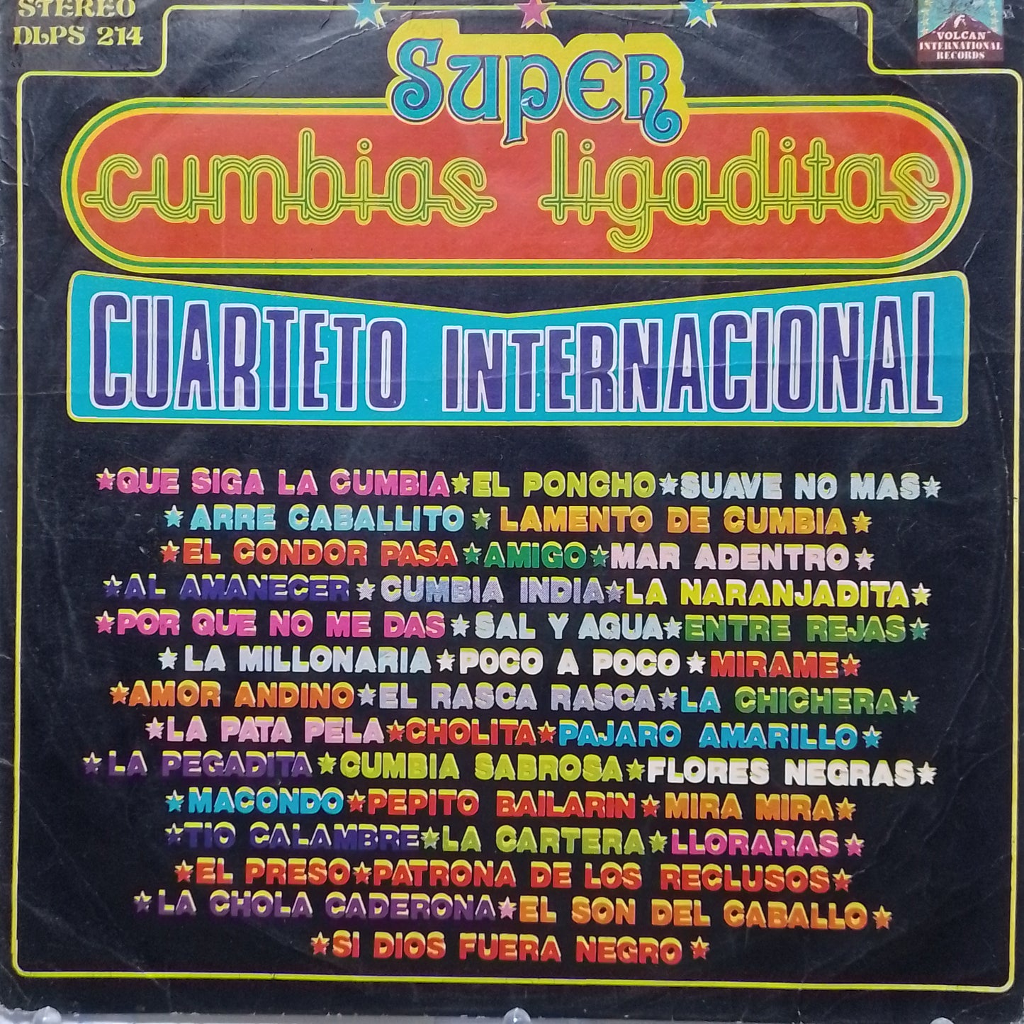 lp Cuarteto Internacional Super Cumbias Ligaditas made peru 1975 latin cumbia