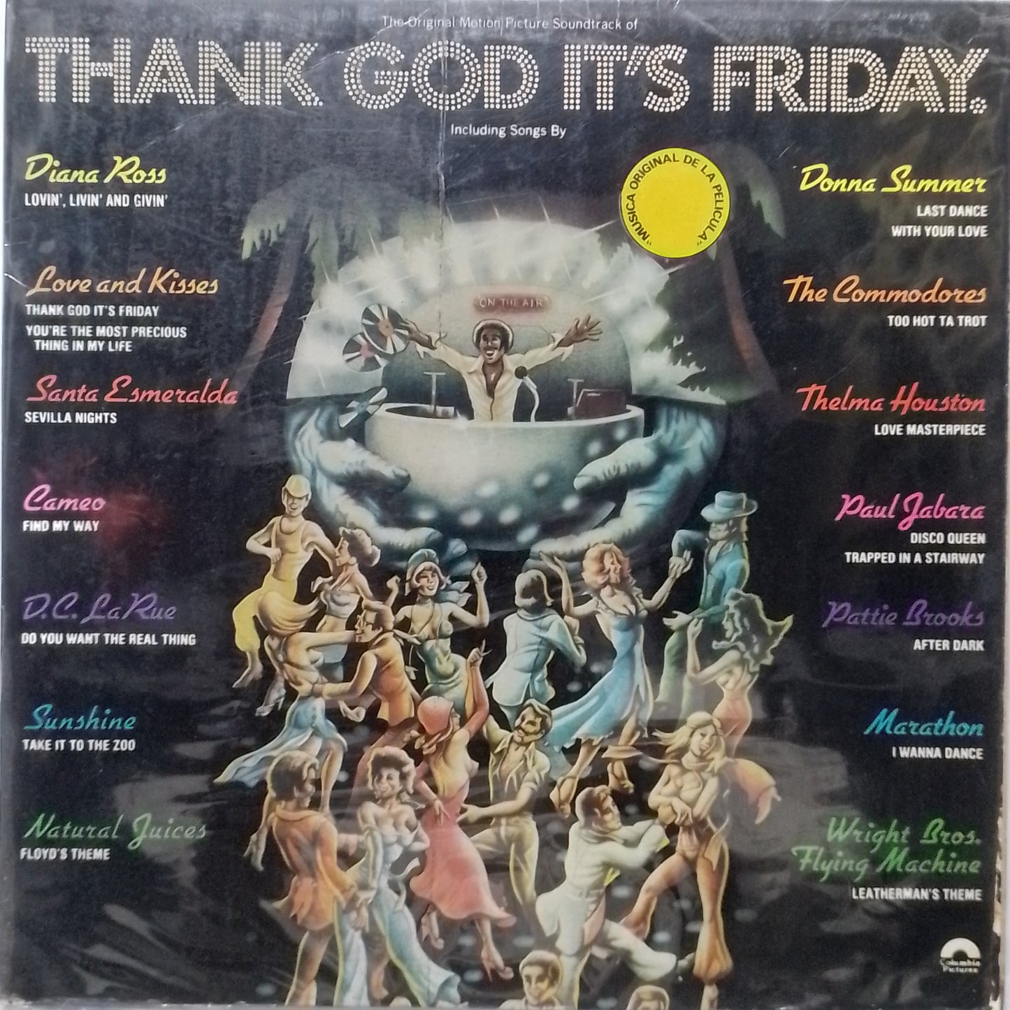 x2 lp Thank God It's Friday Donna Summer Diana Ross The Commodores varios made peru 1978 gatefold soundtrack