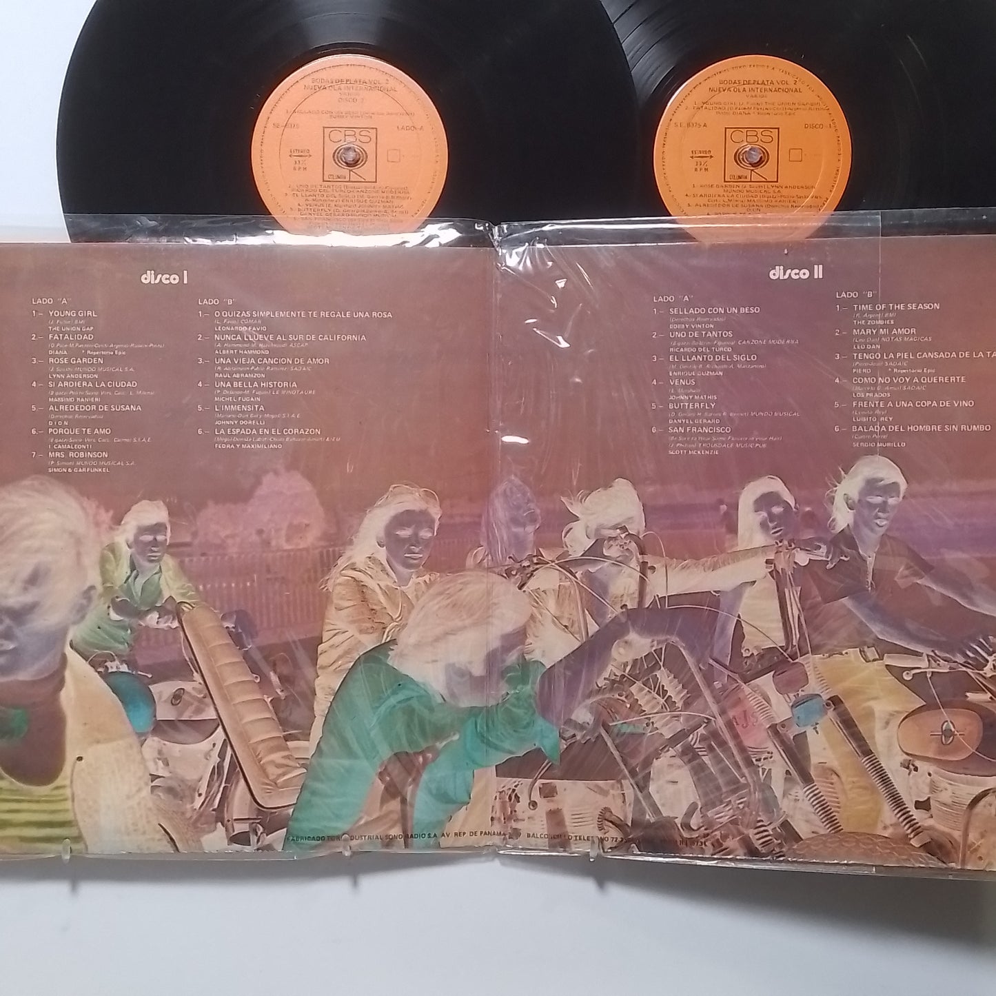 lp bodas de plata nueva ola internacional vol 2 simon garfunkel the zombies the union gap varios made peru 1975 gatefold rock