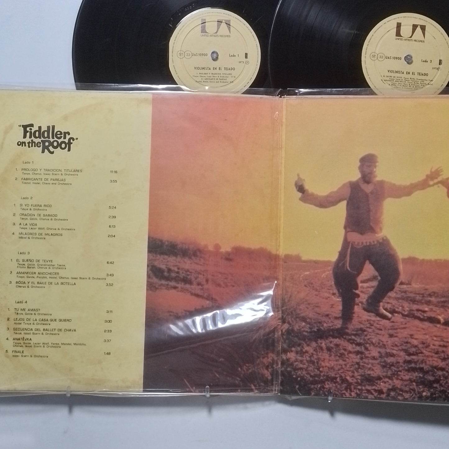 x2 lp Fiddler On The Roof Violinista En El Tejado soundtrack movie made peru 1972 gatefold soundtrack