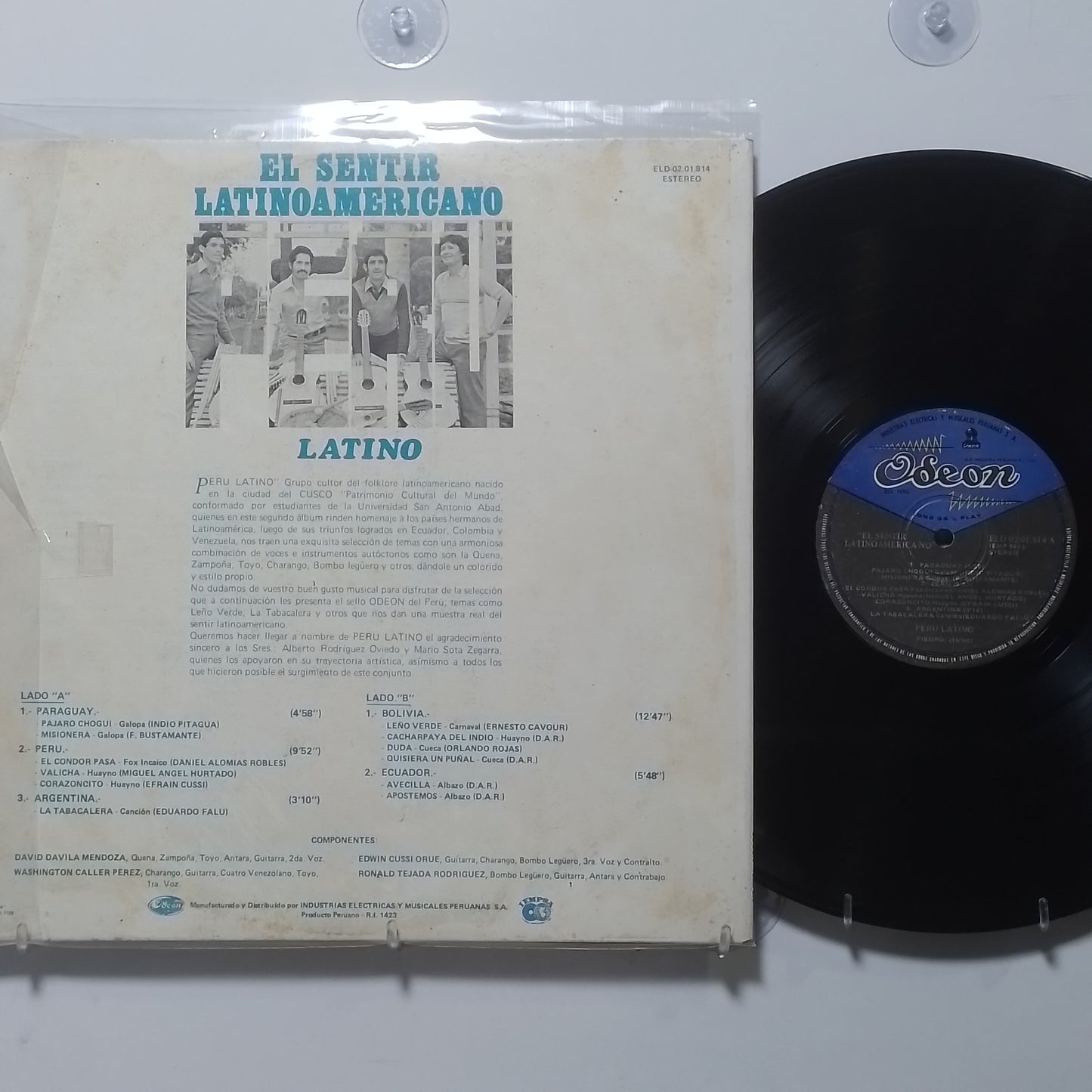 lp Peru Latino El Sentir Latinoamericano made peru 1980 andean folk