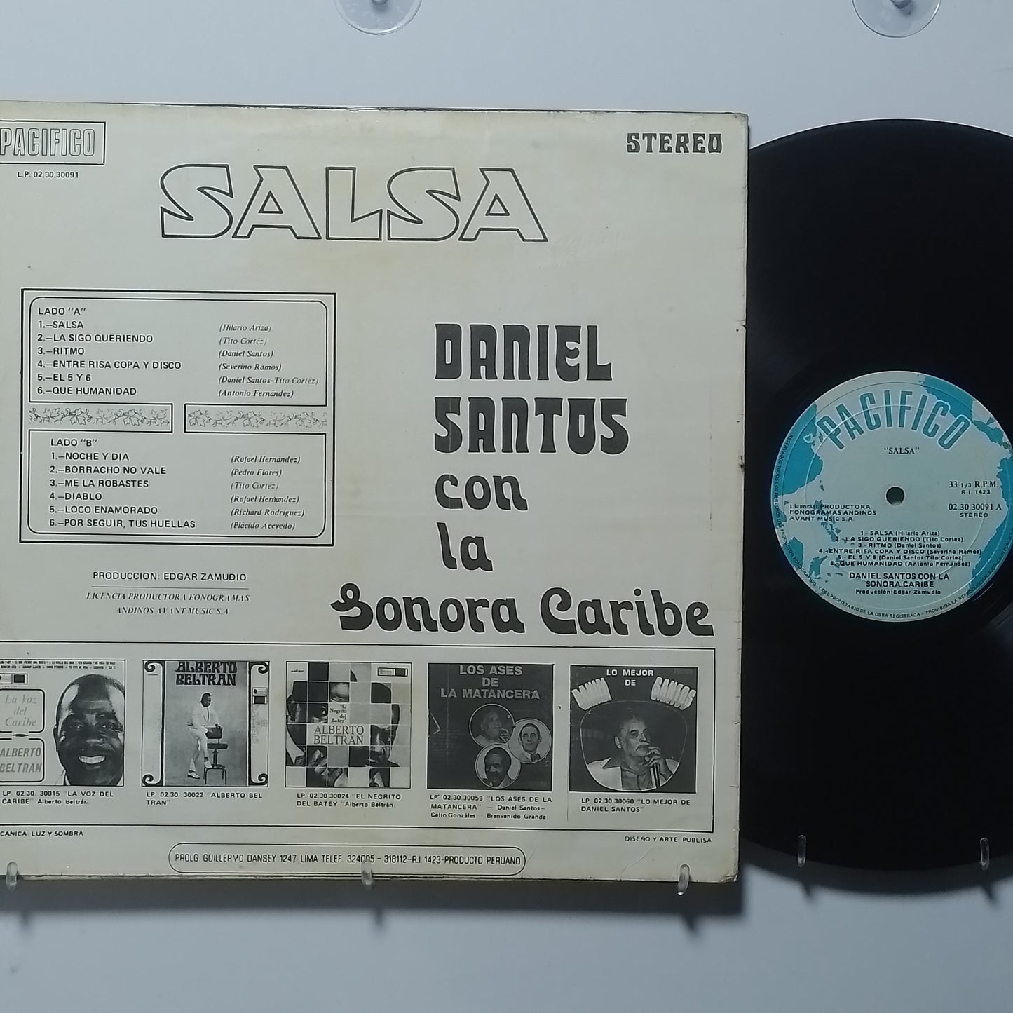 lp daniel santos con la sonora caribe made peru salsa