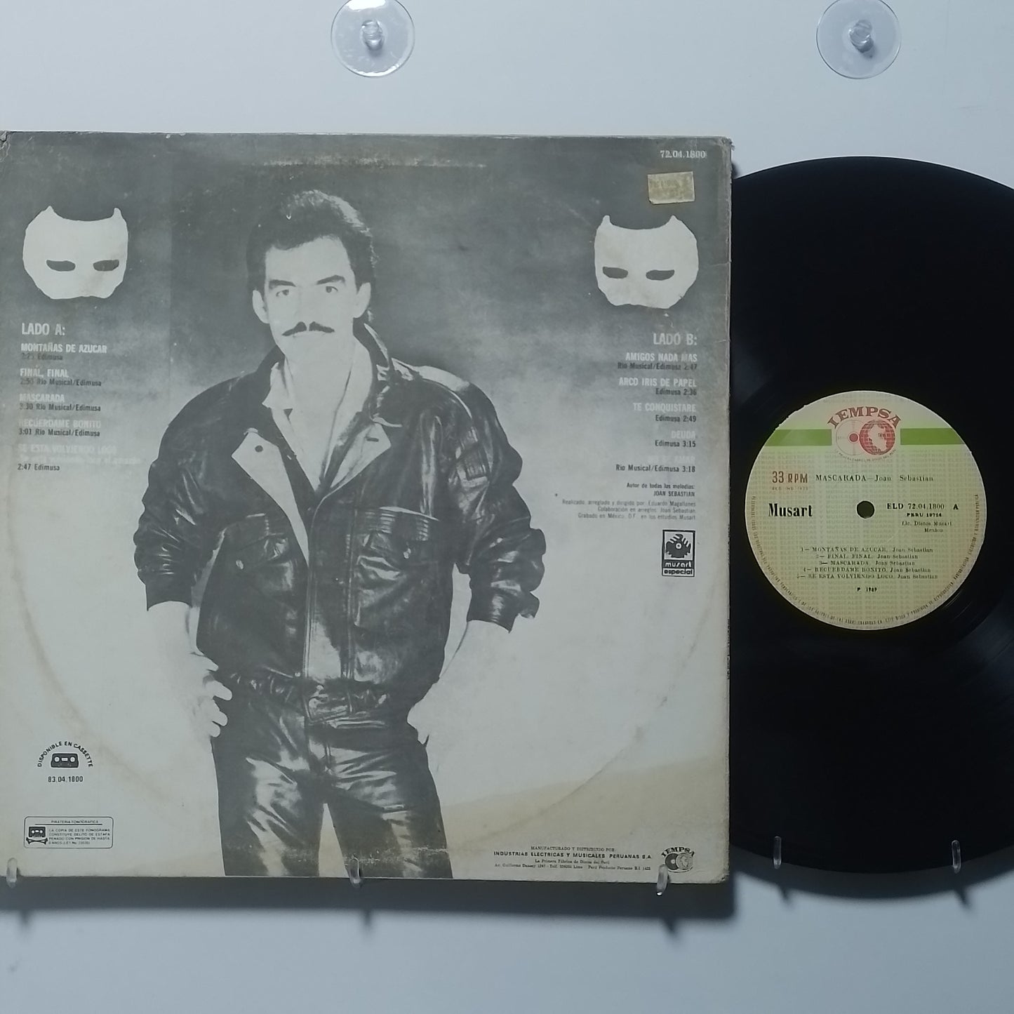 lp Joan Sebastian Mascarada made peru 1987 latin pop balada