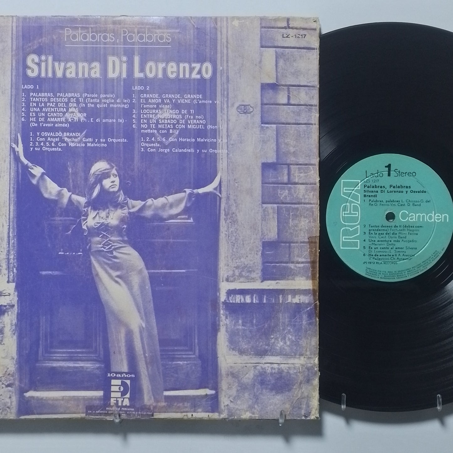 lp Silvana Di Lorenzo Palabras Palabras made peru 1972 balada pop