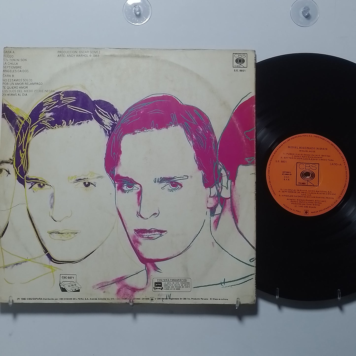 lp Miguel Bose Made In Spain made peru 1983 latin pop