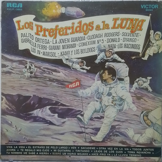 lp Los Preferidos A La Luna Palito Ortega La Joven Guardia Los Iracundos varios made argentina 1969 latin rock