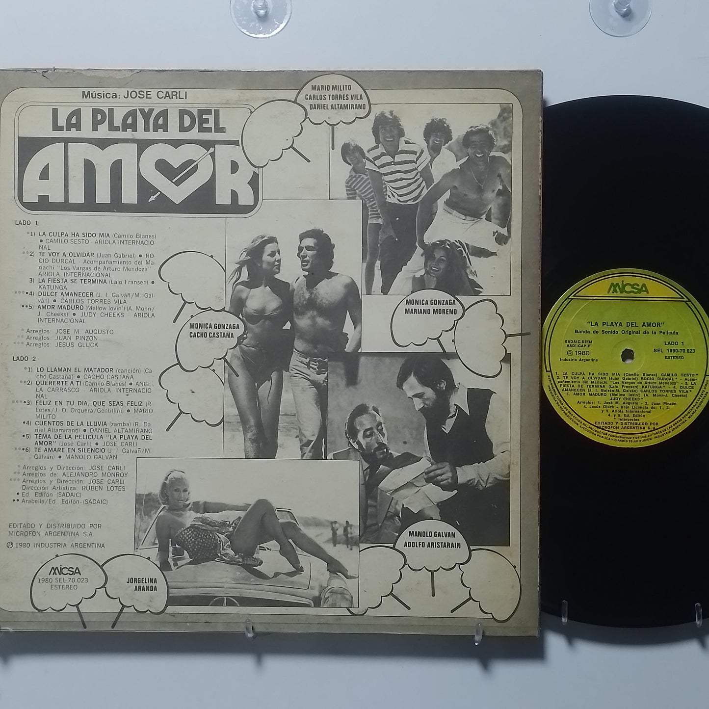 lp La Playa Del Amor Camilo Sesto Rocio Durcal Manolo Galvan varios made argentina 1980 soundtrack