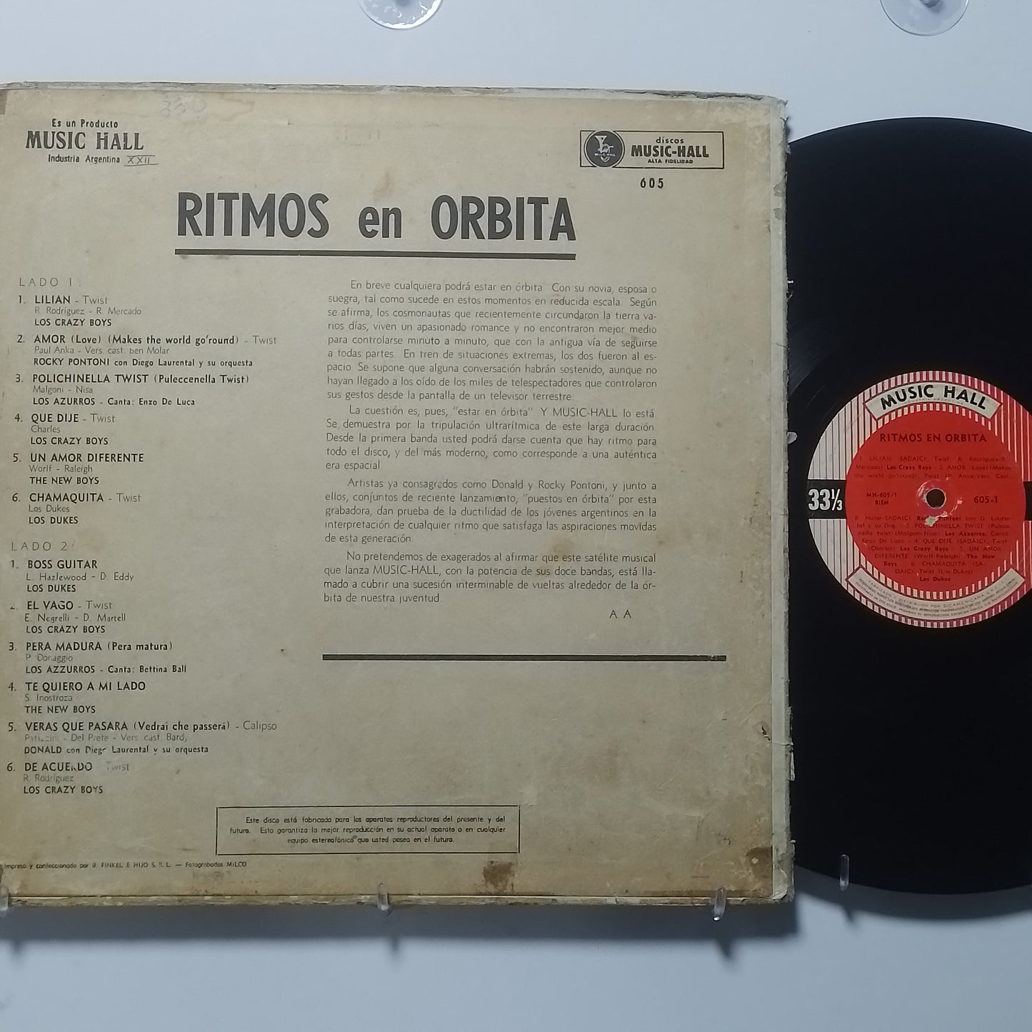 lp Ritmos En Orbita Los Crazy Boys Los Dukes The New Boys varios made argentina 1965 latin rock