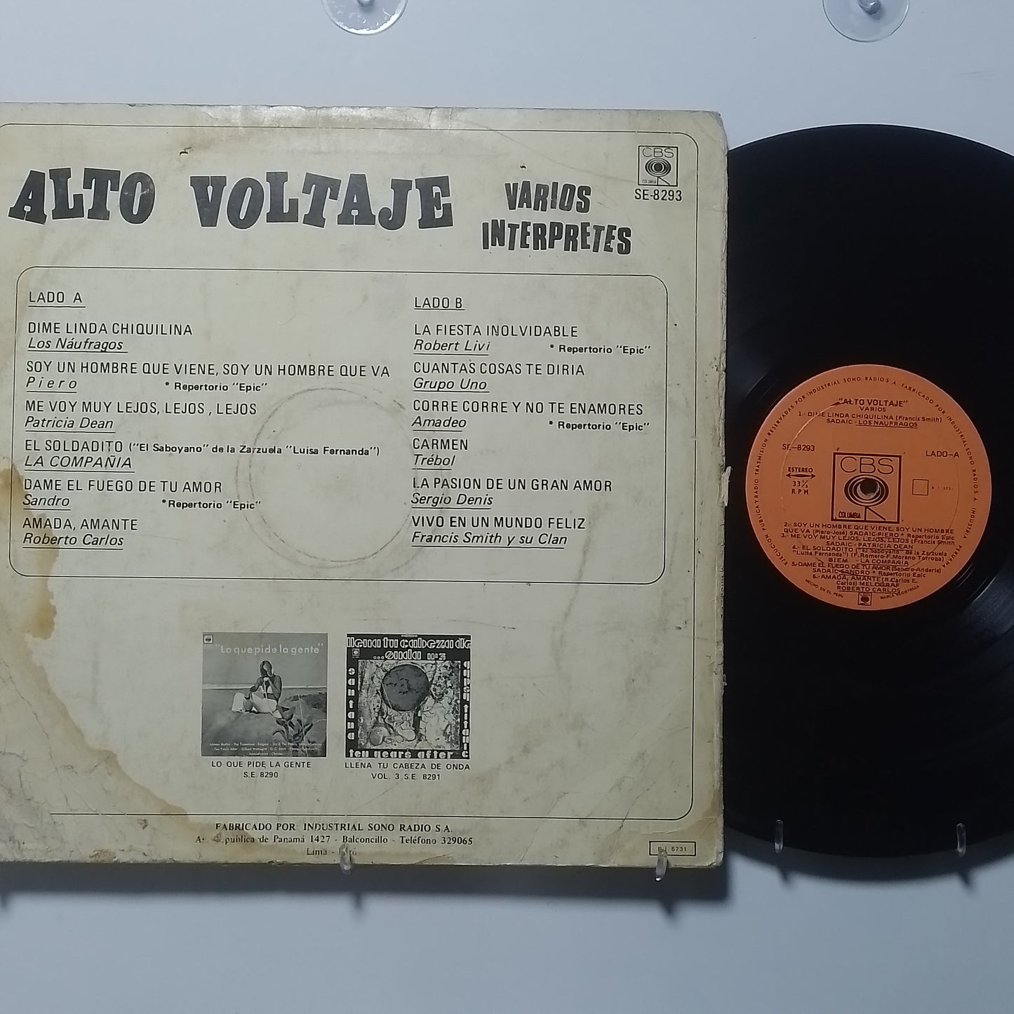 lp Alta Tensión Vol 4 George McCrae Robert Livi Palito Ortega varios made argentina 1974 latin rock