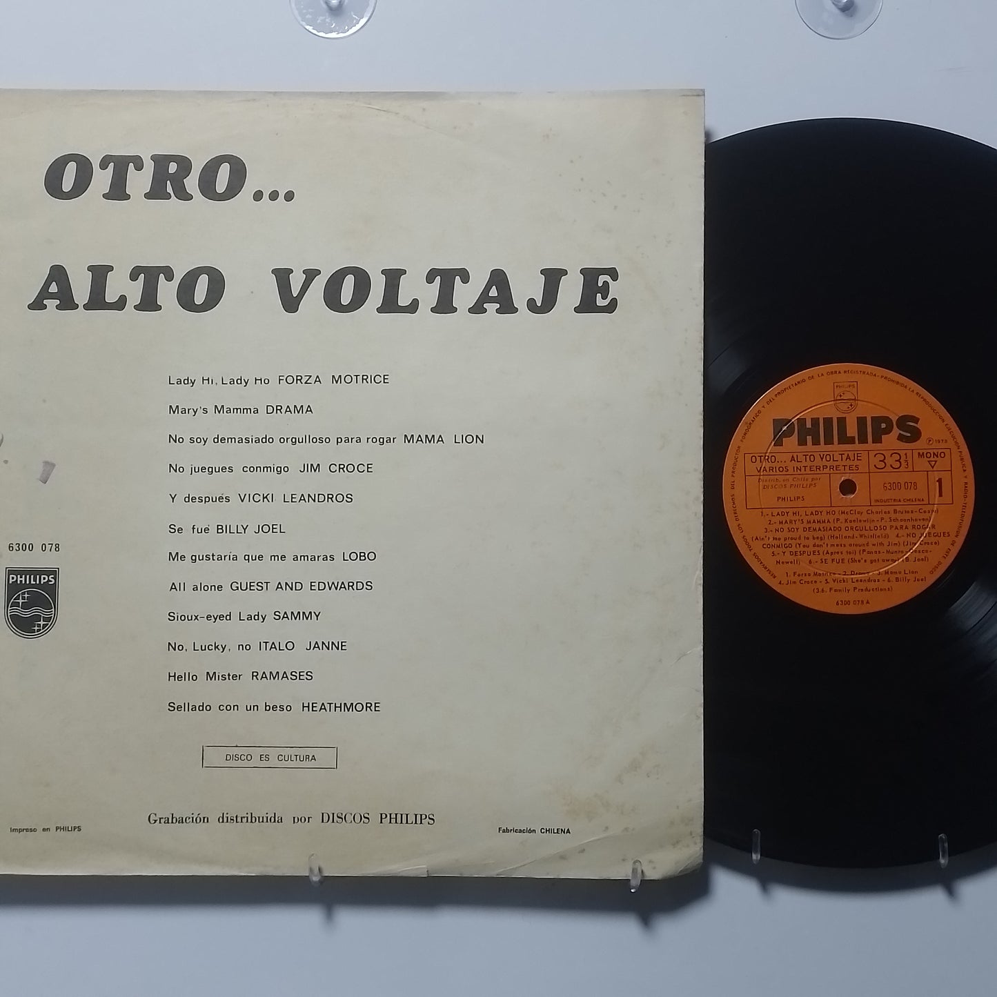 lp Otro Alto Voltaje Forza Motrice Mama Lion Billy Joel varios made chile 1973 rock