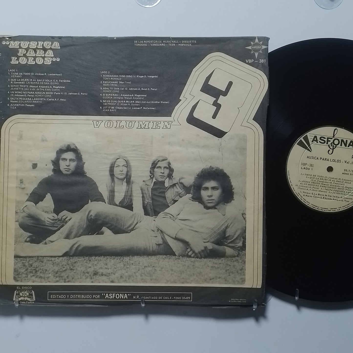 lp Musica Para Lolos Volumen 3 Grupo Verano La Barra De San Isidro Joan Baez varios made chile 1972 rock