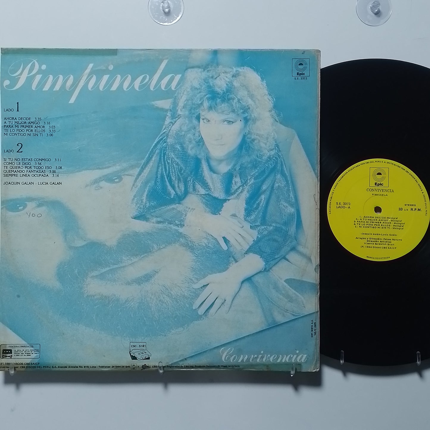 lp Pimpinela Convivencia made peru 1985 latin pop