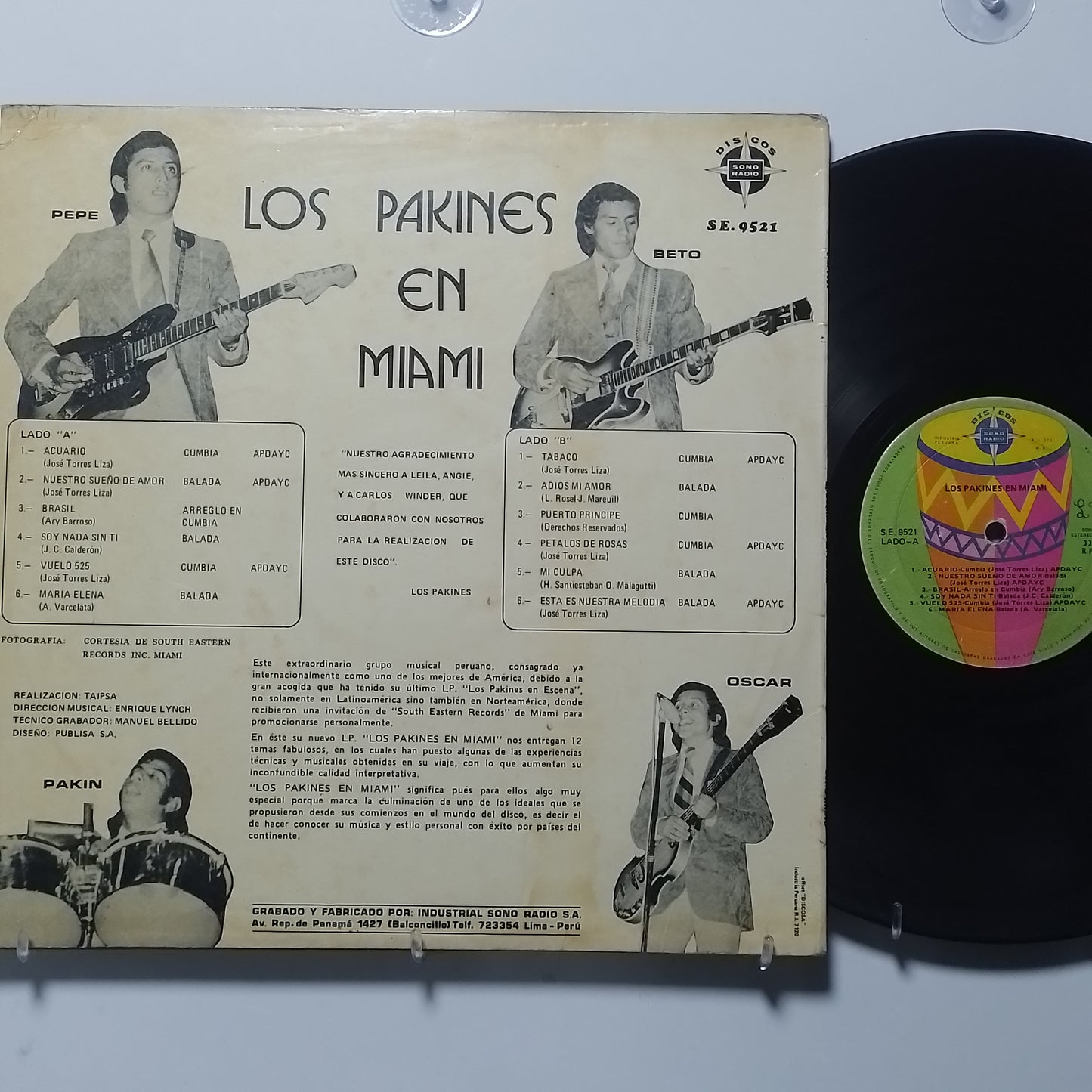 lp Los Pakines Los Pakines En Miami made peru 1975 latin cumbia