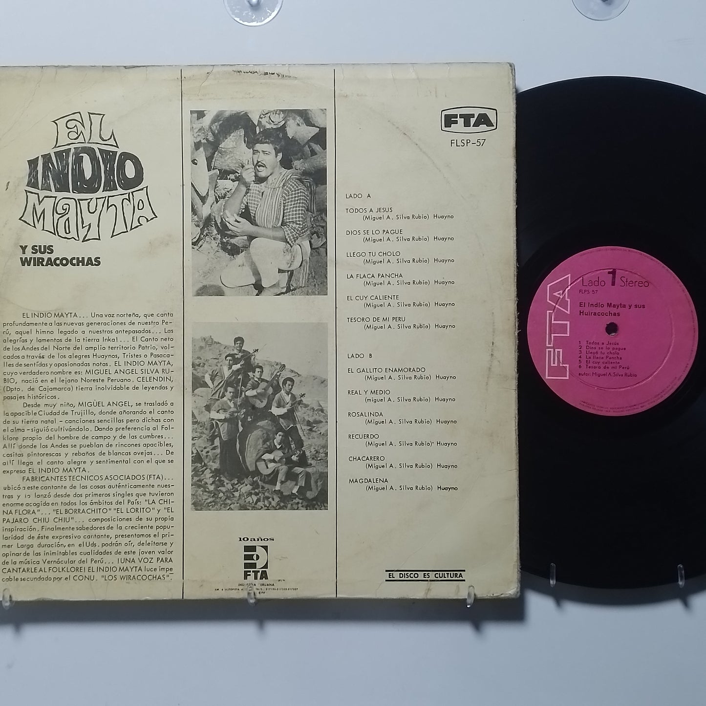 lp El Indio Mayta Y Sus Huiracochas made peru 1969 huayno folk