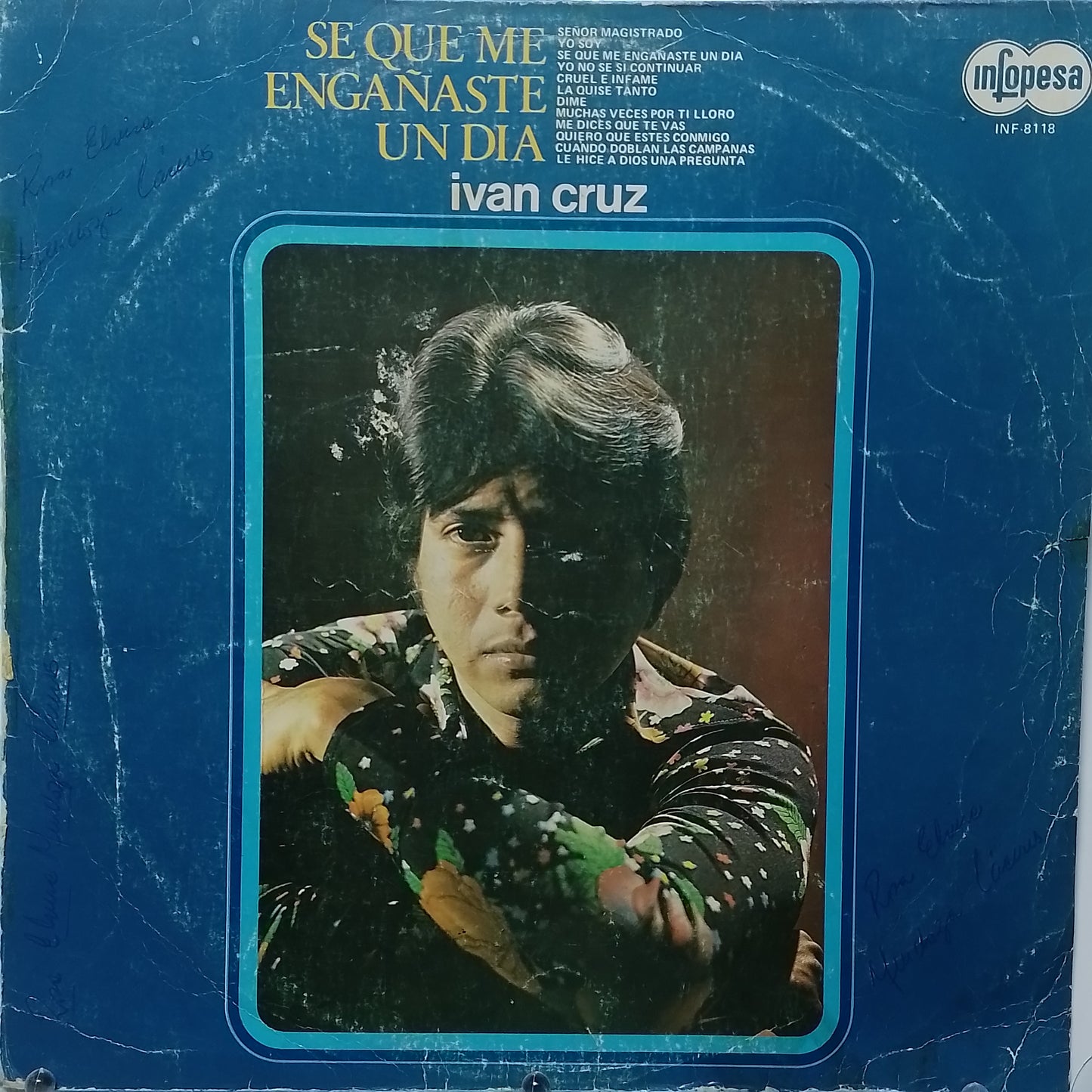 lp Ivan Cruz se que me engañaste un dia made peru 1978 bolero