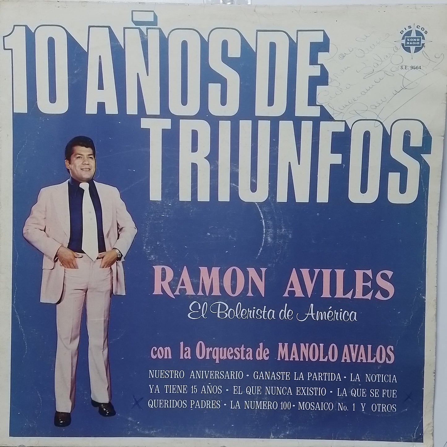 lp ramon aviles 10 años de triunfos made peru 1979 bolero