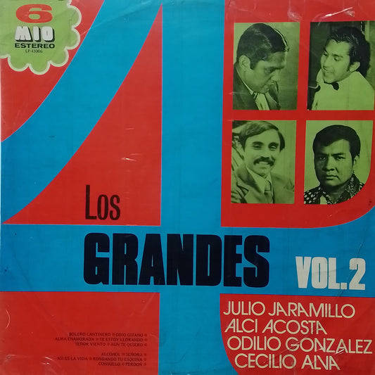 lp los 4 grandes de america vol 2 julio jaramillo alci acosta odilio gonzales cecilio alva made ecuador 1976 bolero