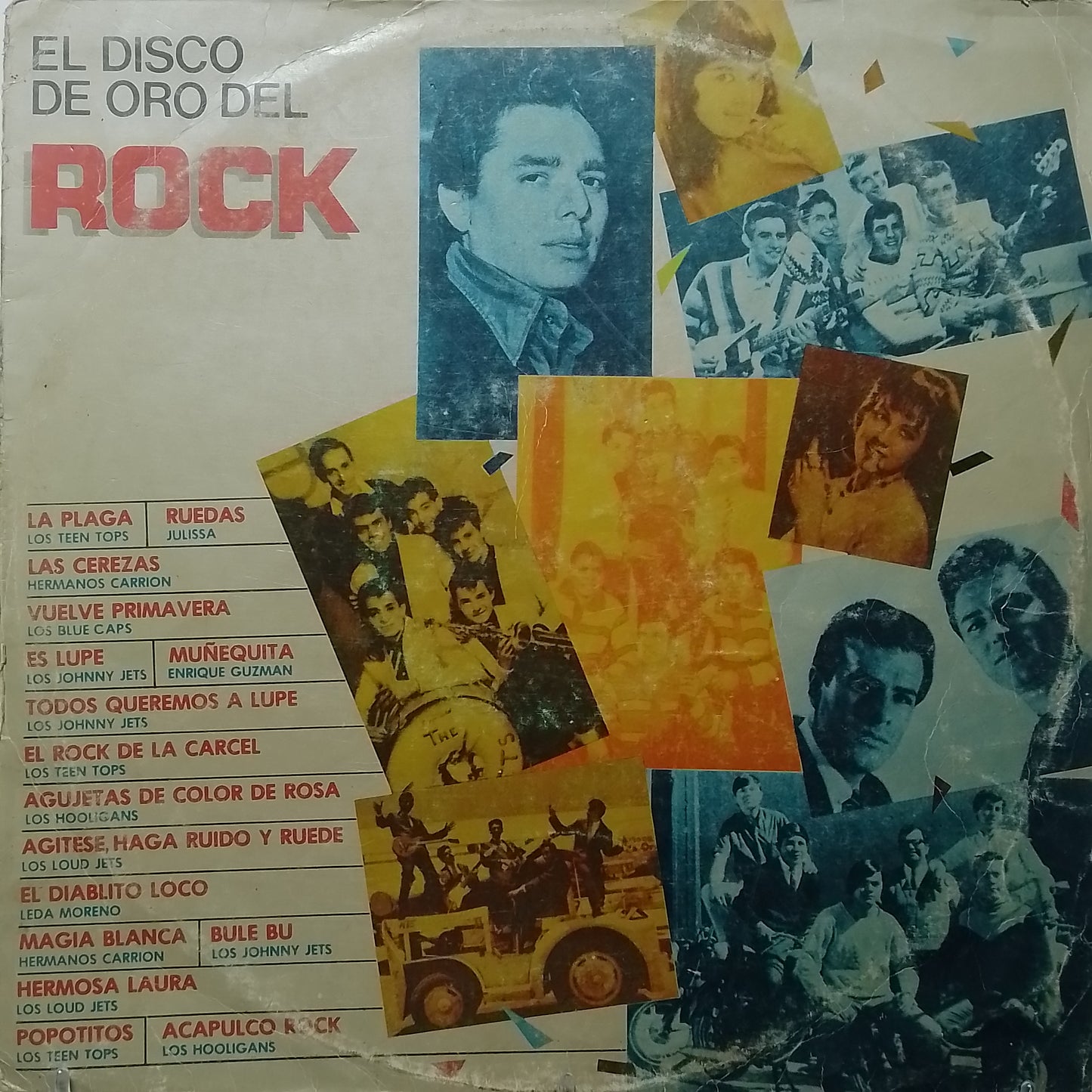 lp El Disco De Oro Del RockLos Hooligans Los Teen Tops Los Teen Tops varios made peru 1987 latin rock