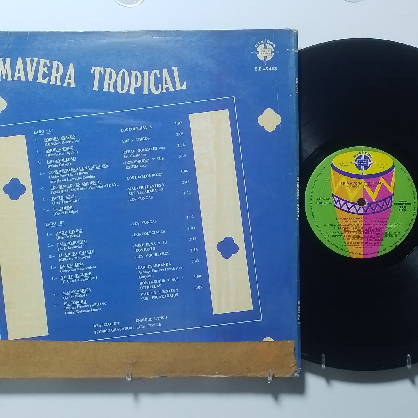 lp Primavera Tropical Los Colegiales Los 5 Amigos Don Enrique Y Sus Estrellas varios made peru 1980 latin cumbia