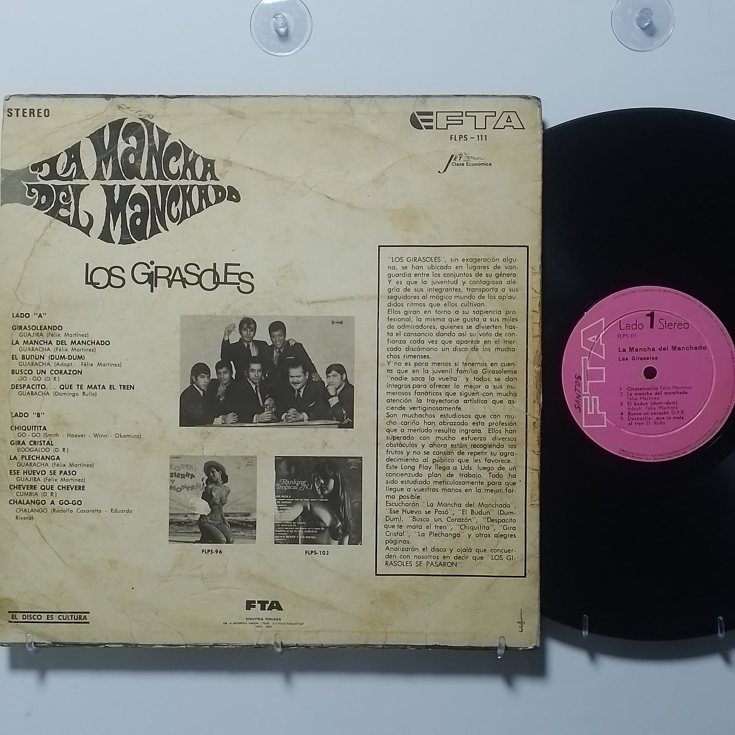 lp Los Girasoles mLa Mancha Del Manchado made peru 1971 latin cumbia