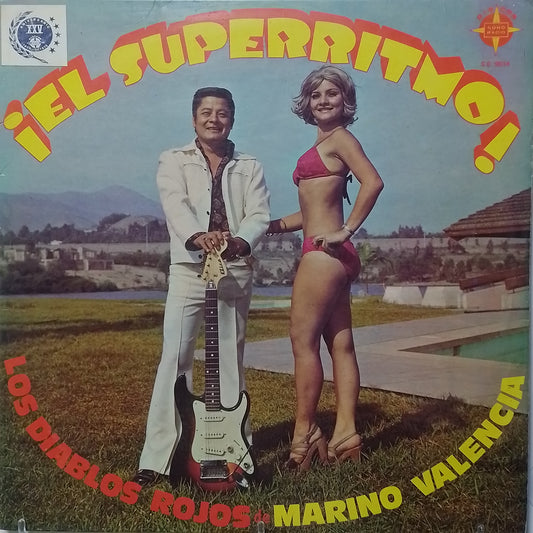 lp Los Diablos Rojos De Marino Valencia El Superritmo made peru 1975 latin cumbia