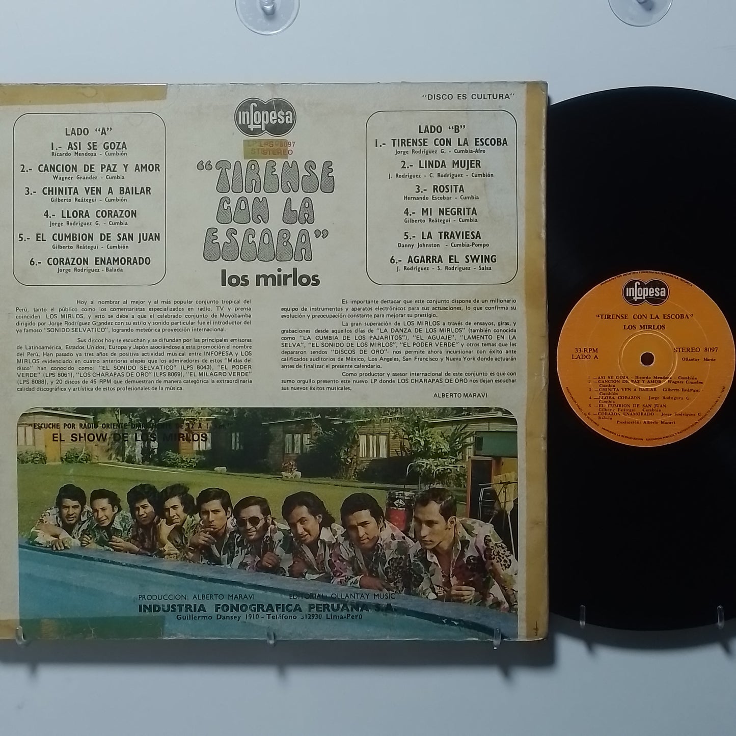 lp Los Mirlos Tirense Con La Escobamade peru 1976 latin cumbia