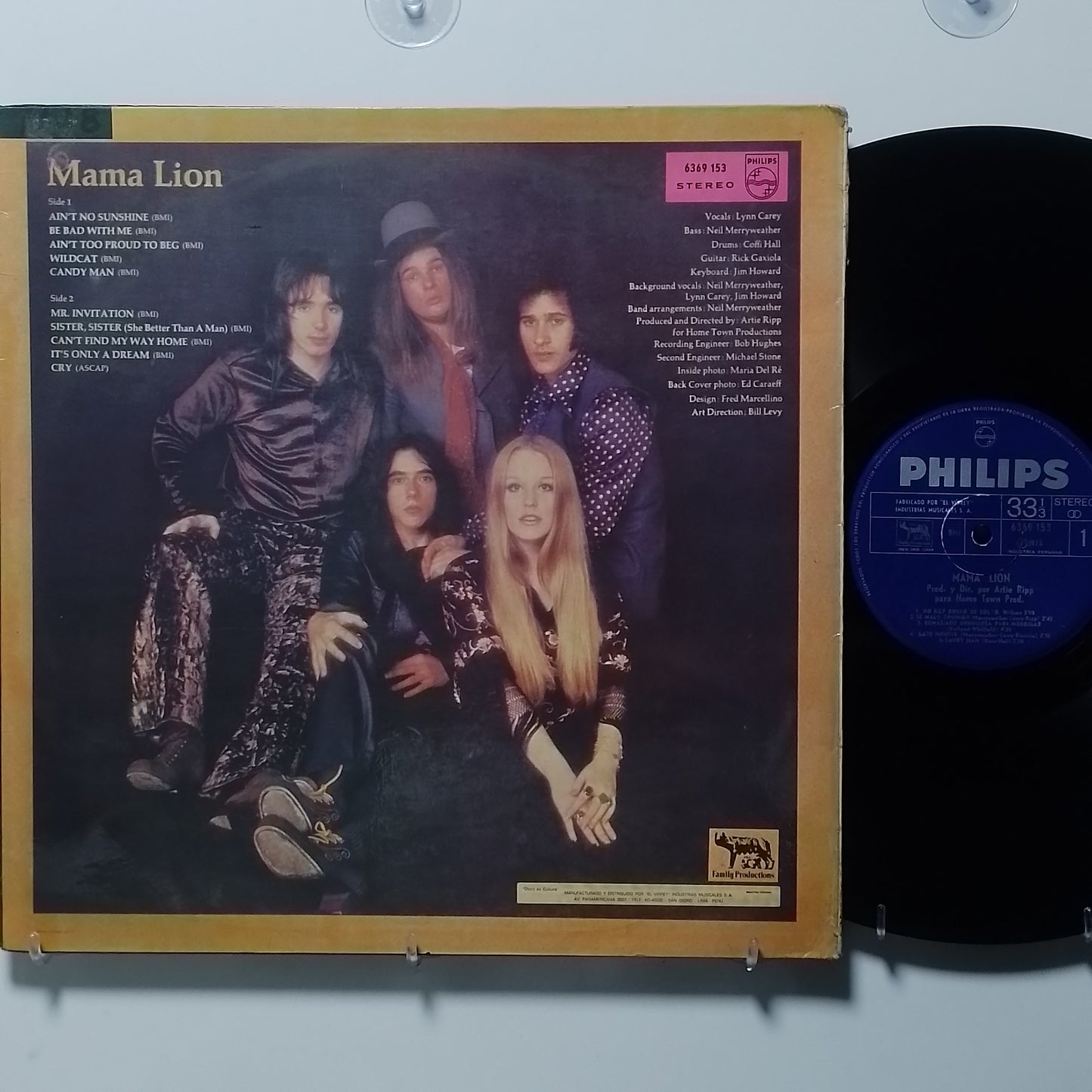 lp Mama Lion Preserve Wildlife made peru 1972 Psychedelic Rock