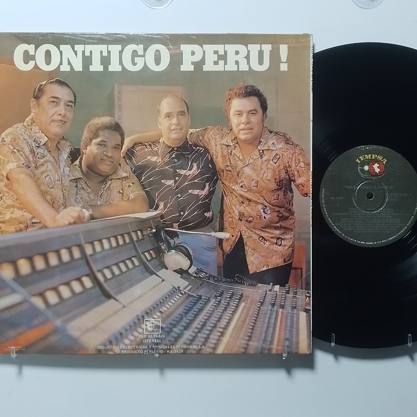 lp Contigo Peru Al Mundial Oscar Aviles Los Ases Del Peru made peru 1977 criollo folk