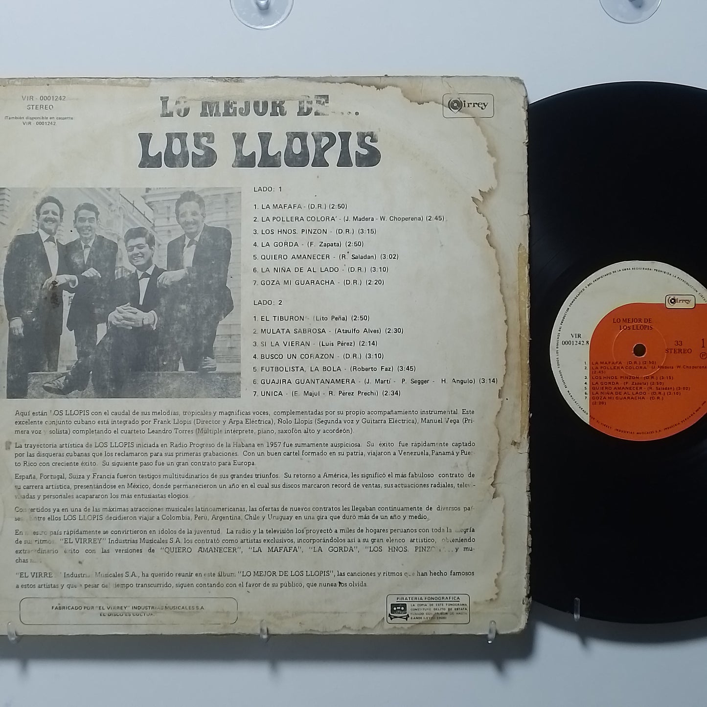 lp Los Llopis Lo Mejor De made peru 1984 latin guaracha