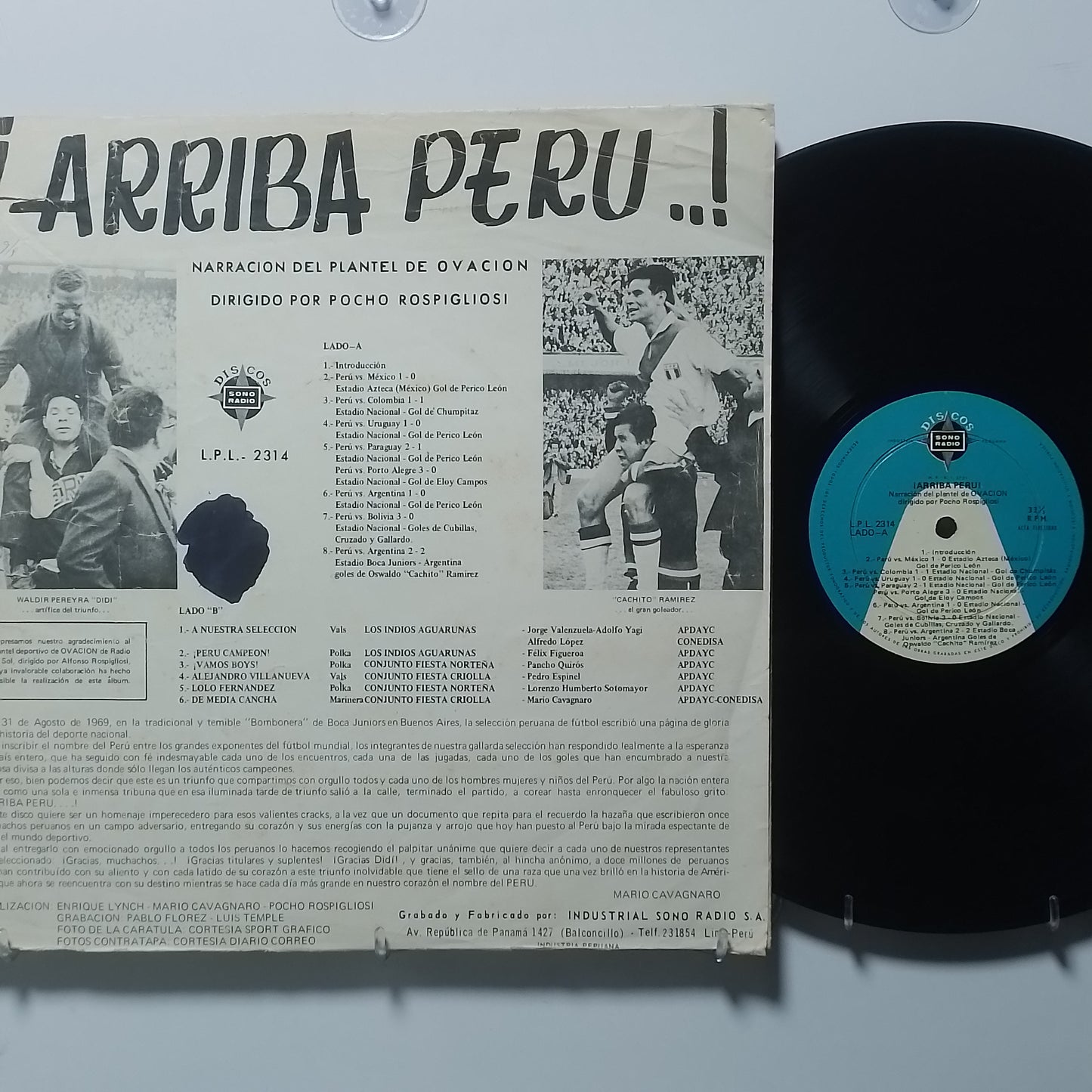 lp Arriba Peru Pocho Rospigliosi Los Indios Aguarunas Conjunto Fiesta Norteña varios made peru 1969 criollo folk