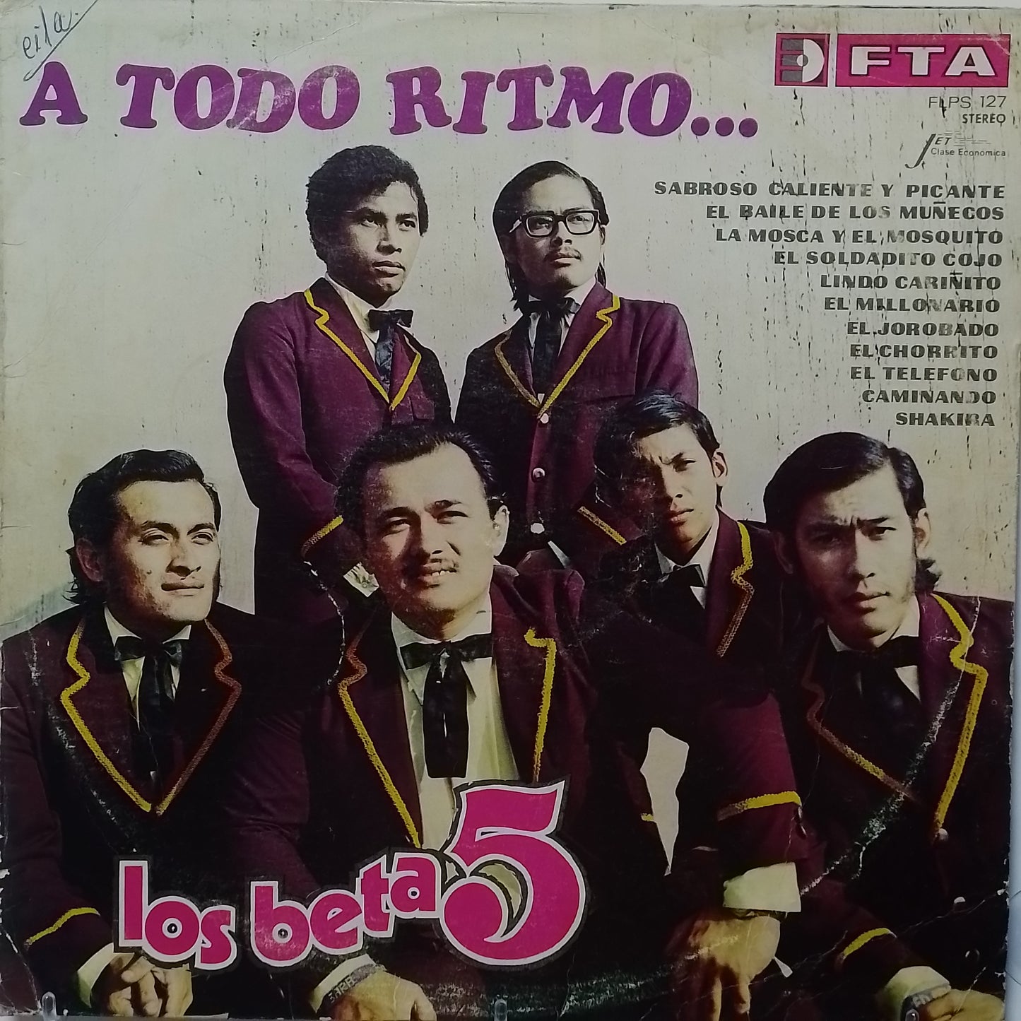 lp Los Beta 5 A Todo Ritmo made peru 1972 latin cumbia