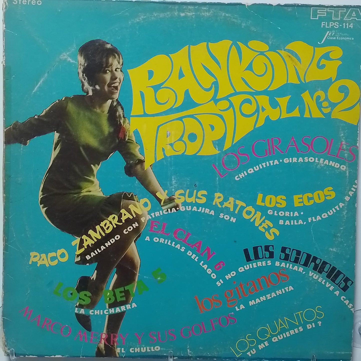 lp Ranking Tropical No 2 Paco Zambrano Y Sus Ratones Los Girasoles Los Ecos varios made peru 1972 latin cumbia