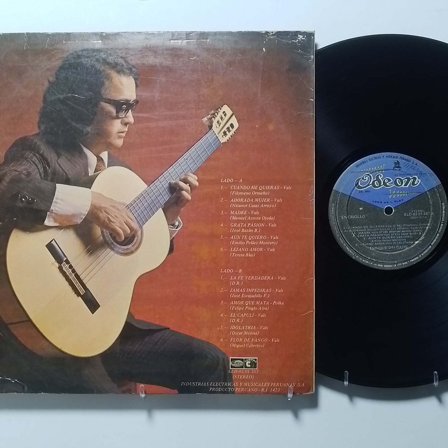 lp Enrique Delgado En Criollo made peru 1975 criollo folk