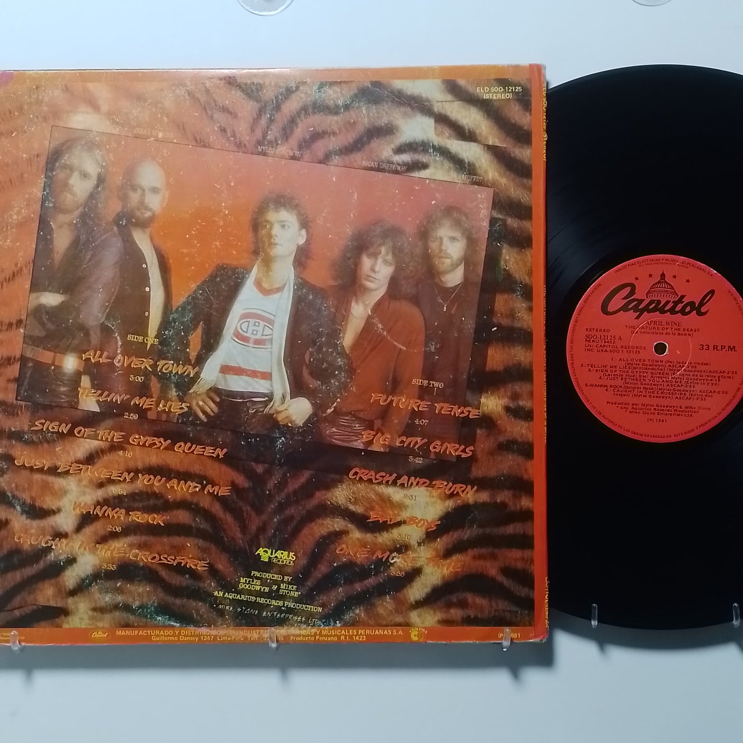 lp April Wine The Nature Of The Beast made peru 1981 rock