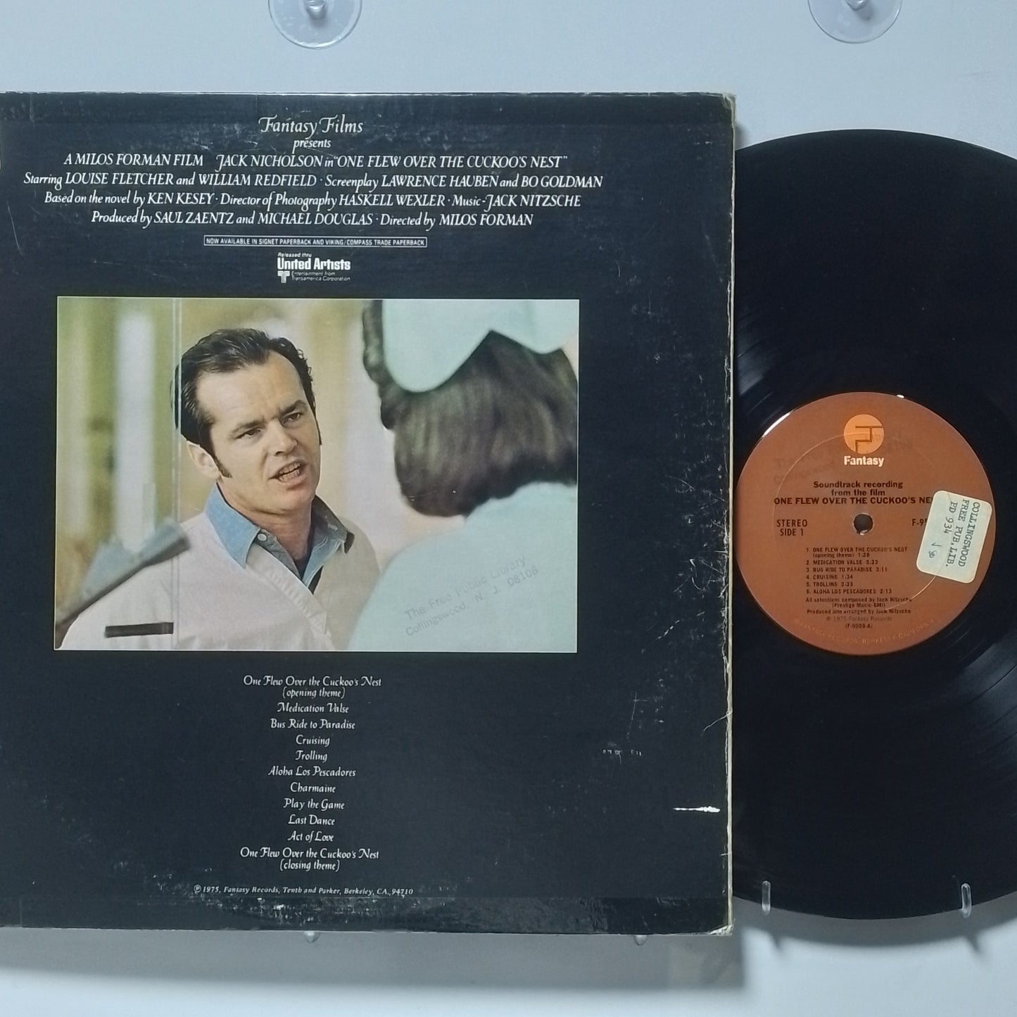 lp One Flew Over The Cuckoo's Nest Soundtrack Recording From The Film made usa 1975 gatefold soundtrack