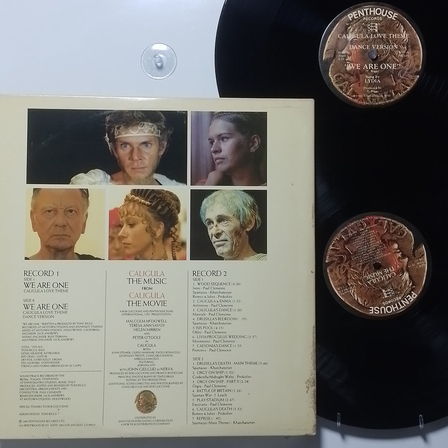 x2 lp Caligula The Music made usa 1980 gatefold soundtrack