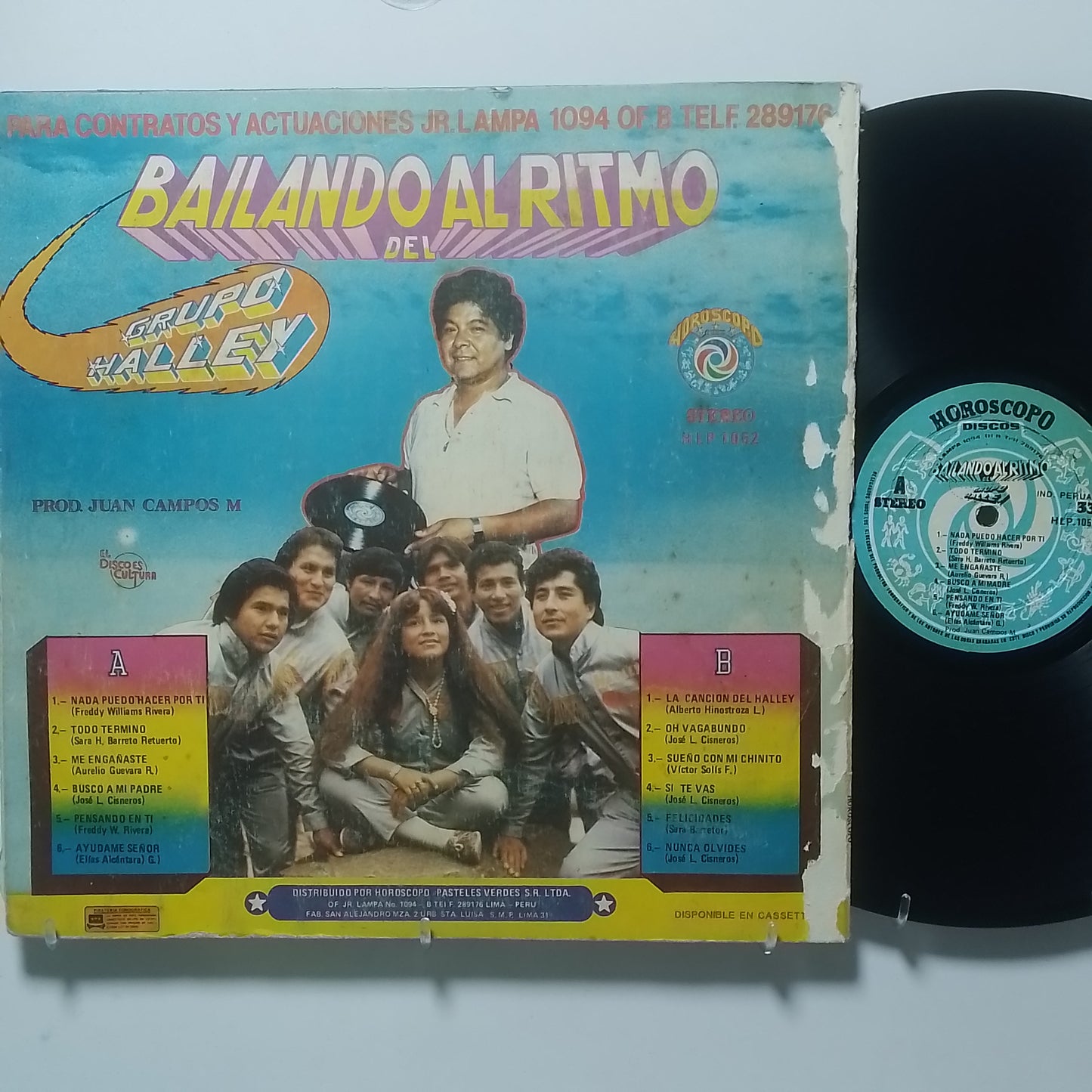 lp Grupo Halley Bailando Al Ritmo Del Grupo Halley made peru 1986 chicha cumbia