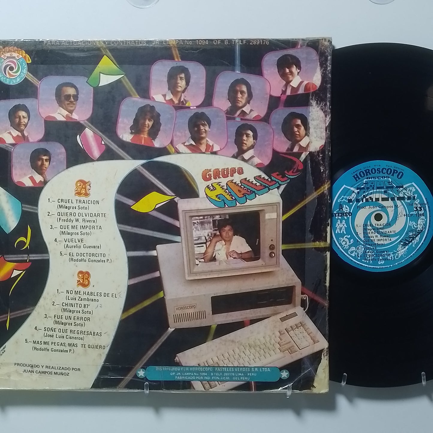 lp Grupo Halley Canta Mily Cruel Traicion made peru 1986 chicha cumbia