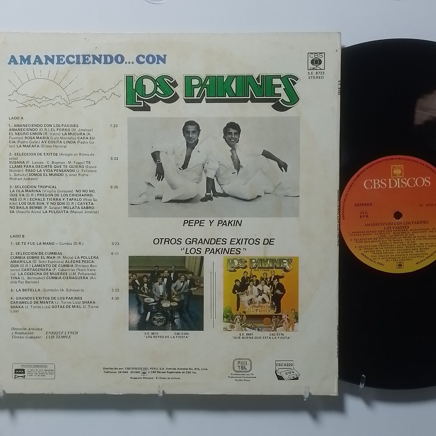 lp Los Pakines Amaneciendo Con Los Pakines made peru 1985 latin cumbia