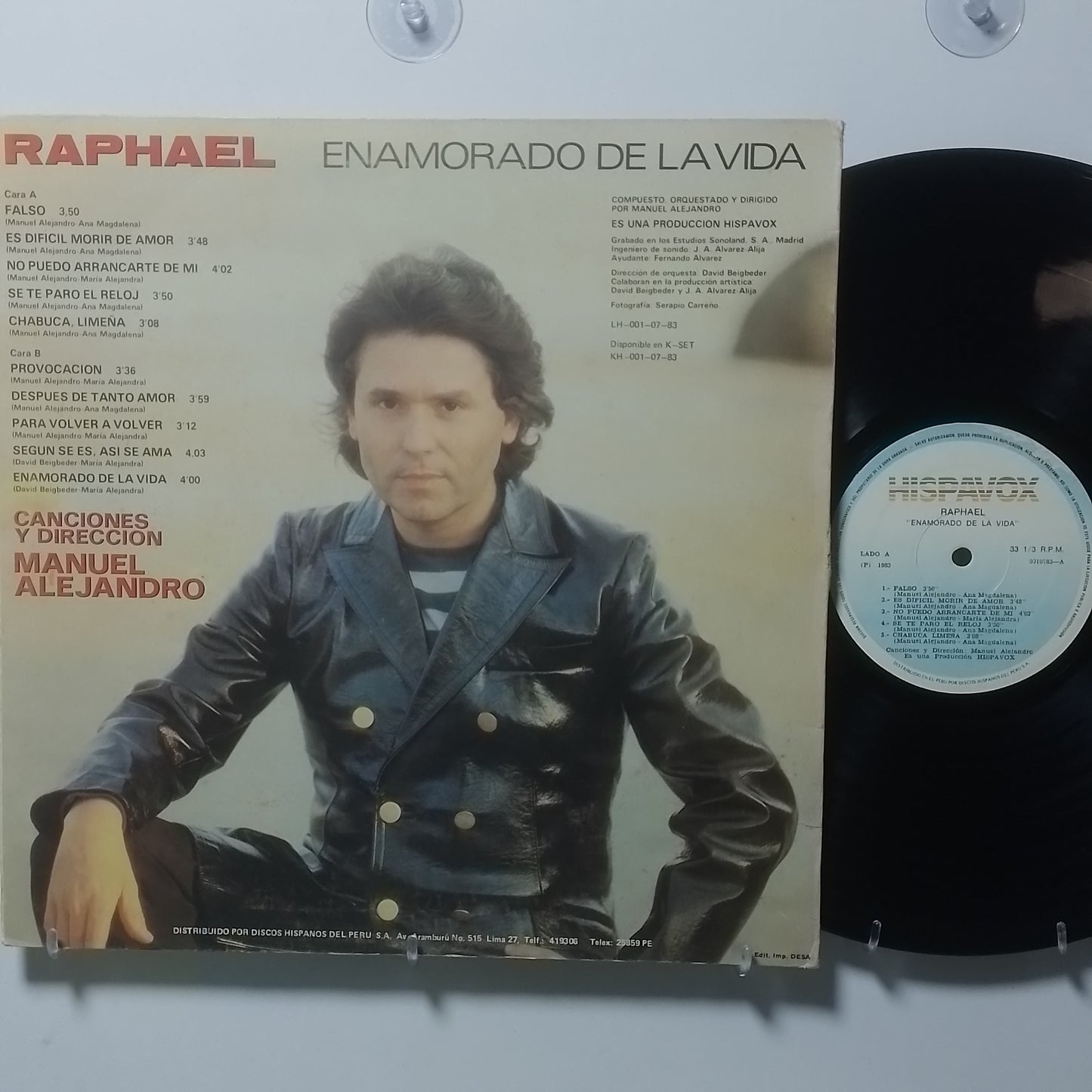 lp Raphael Enamorado De La Vida made peru 1983 español balada