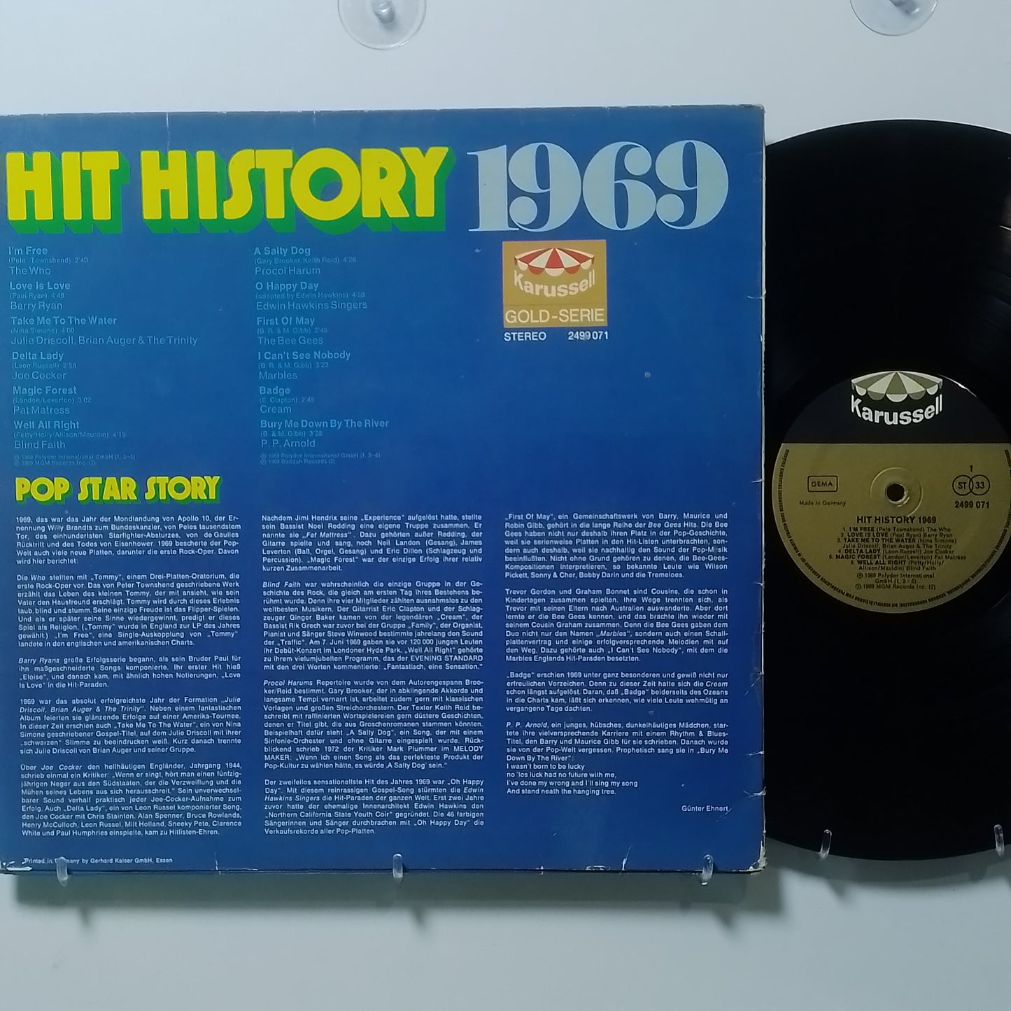 lp Hit History 1969 The Who Joe Cocker Cream varios made alemania 1975 rock