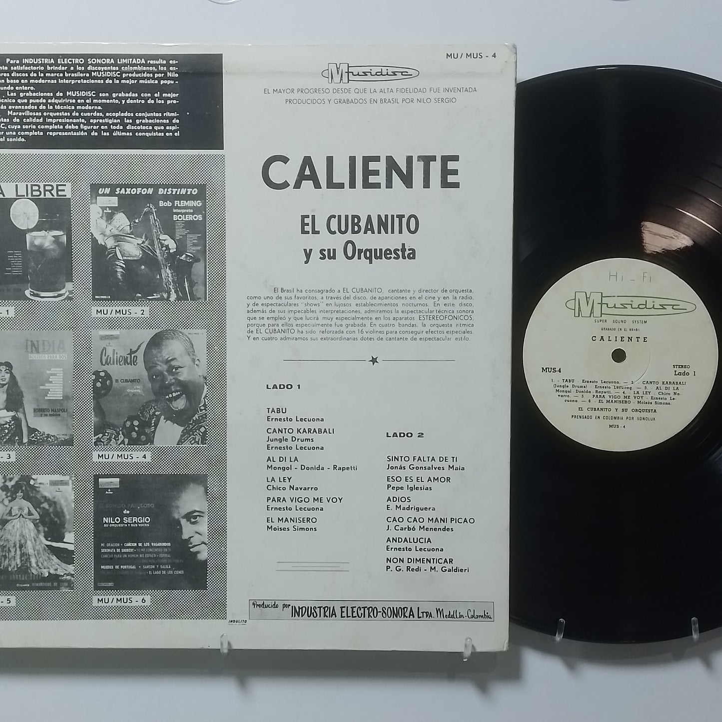 lp El Cubanito Y Su Orquesta Caliente made colombia 1960 latin cha cha