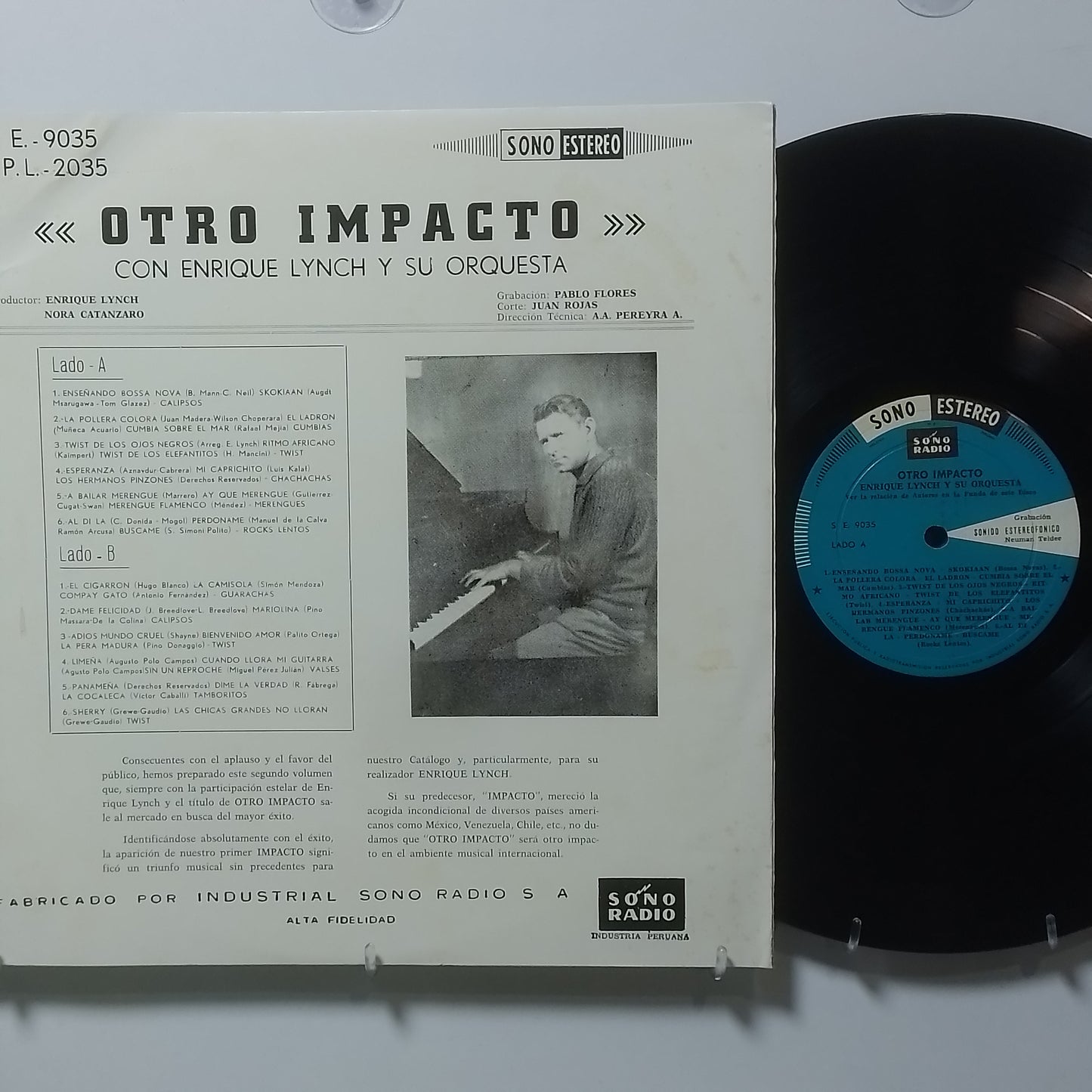 lp Enrique Lynch Y Su Conjunto Otro Impacto made peru 1963 jazz latin cumbia