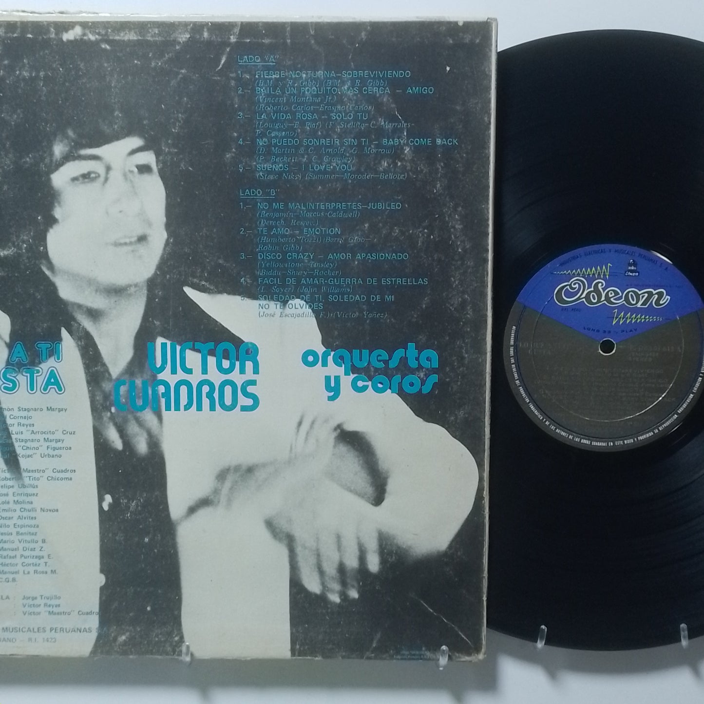 lp Víctor Cuadros Orquesta Y Coros Lo Que A Ti Te Gusta made peru 1978 latin pop