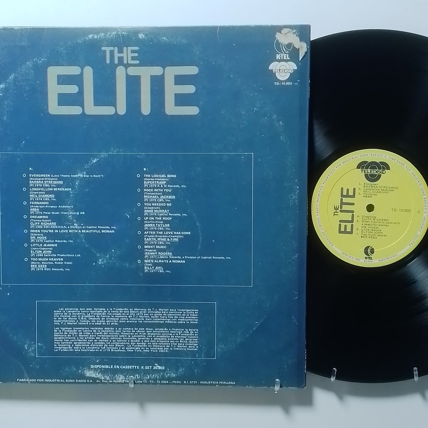 lp The Elite varios abba billy joel supertramp michael jackson made peru 1981 rock pop