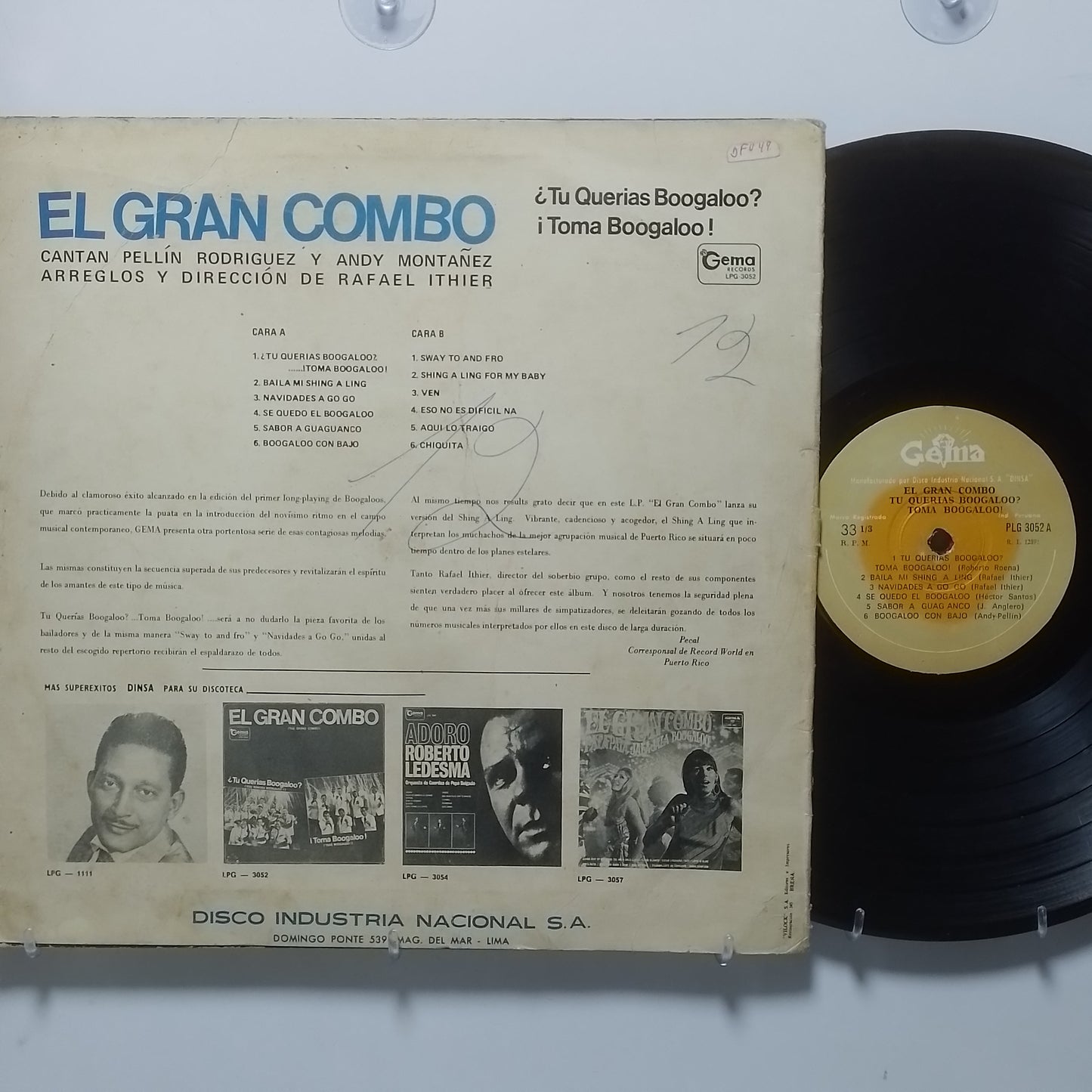 lp El Gran Combo Tu Querias Boogaloo Toma Boogaloo made 1967 latin boogaloo