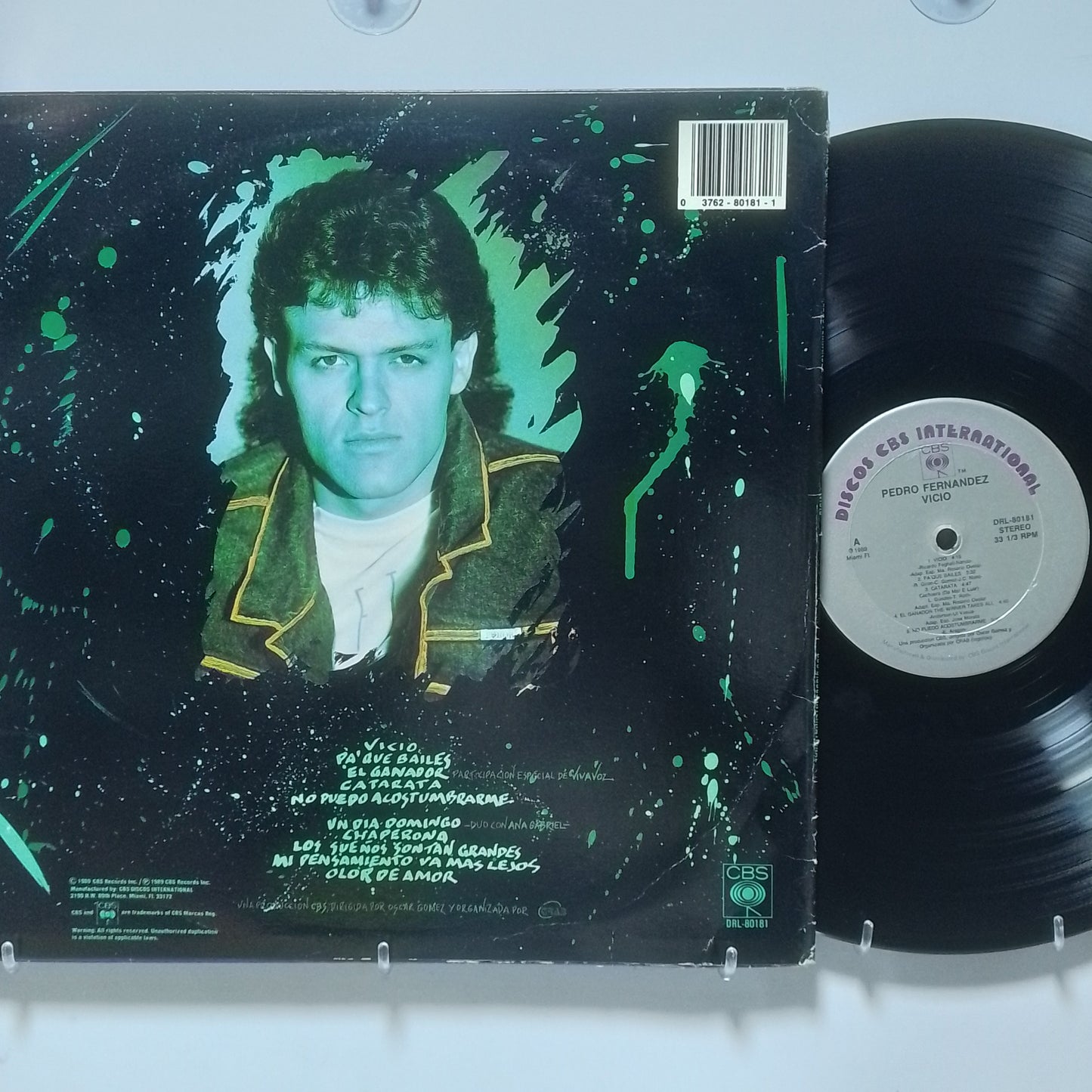 lp Pedro Fernandez Vicio made peru 1989 latin pop